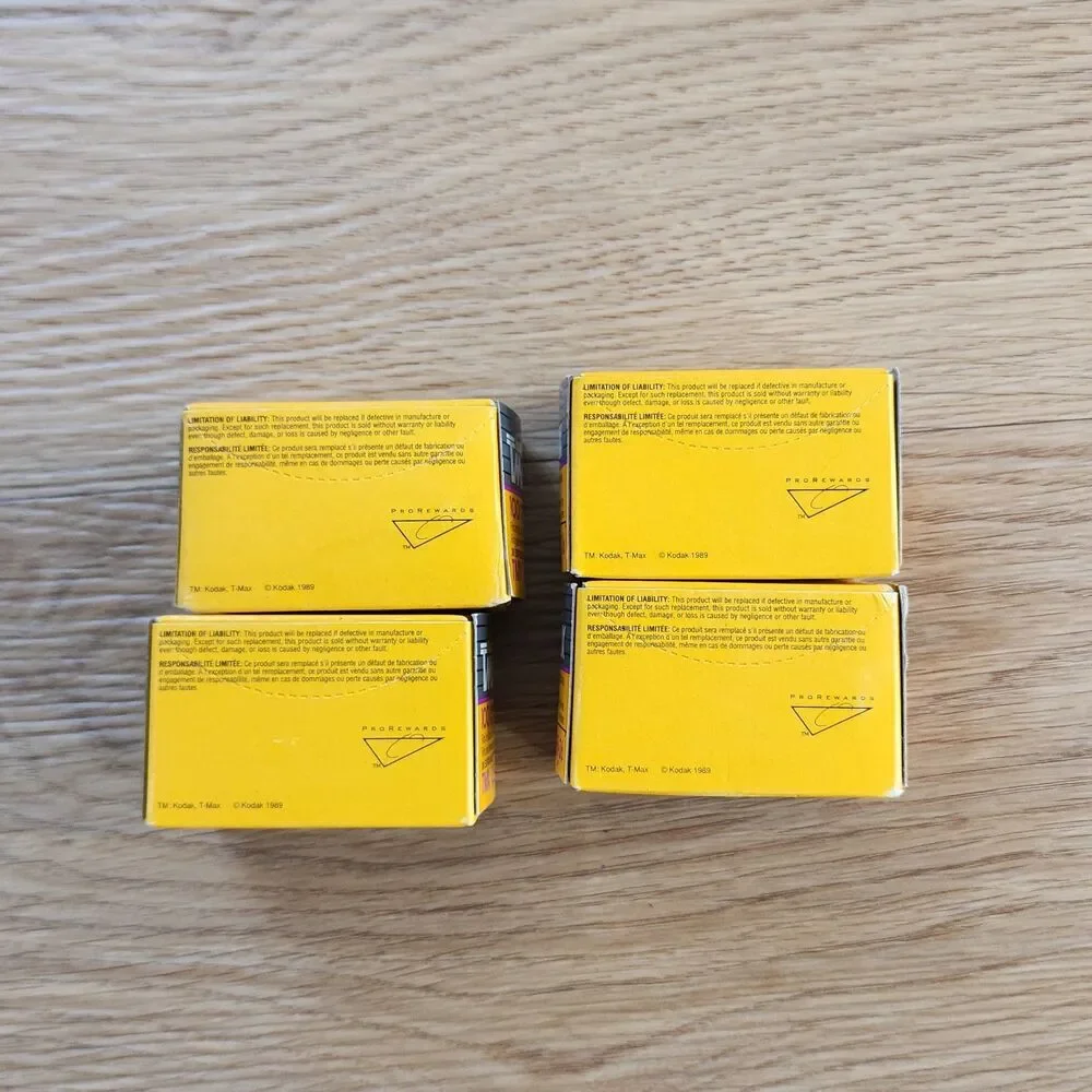 KODAK TMAX 100 PROFESSIONAL TMX 135-36 EXPIRED 1999 New Sealed (Lot Of 4)